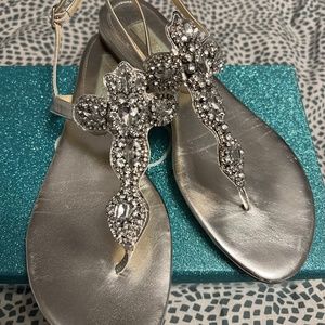 Betsey Johnson SB-Gem Silver Size 9.5